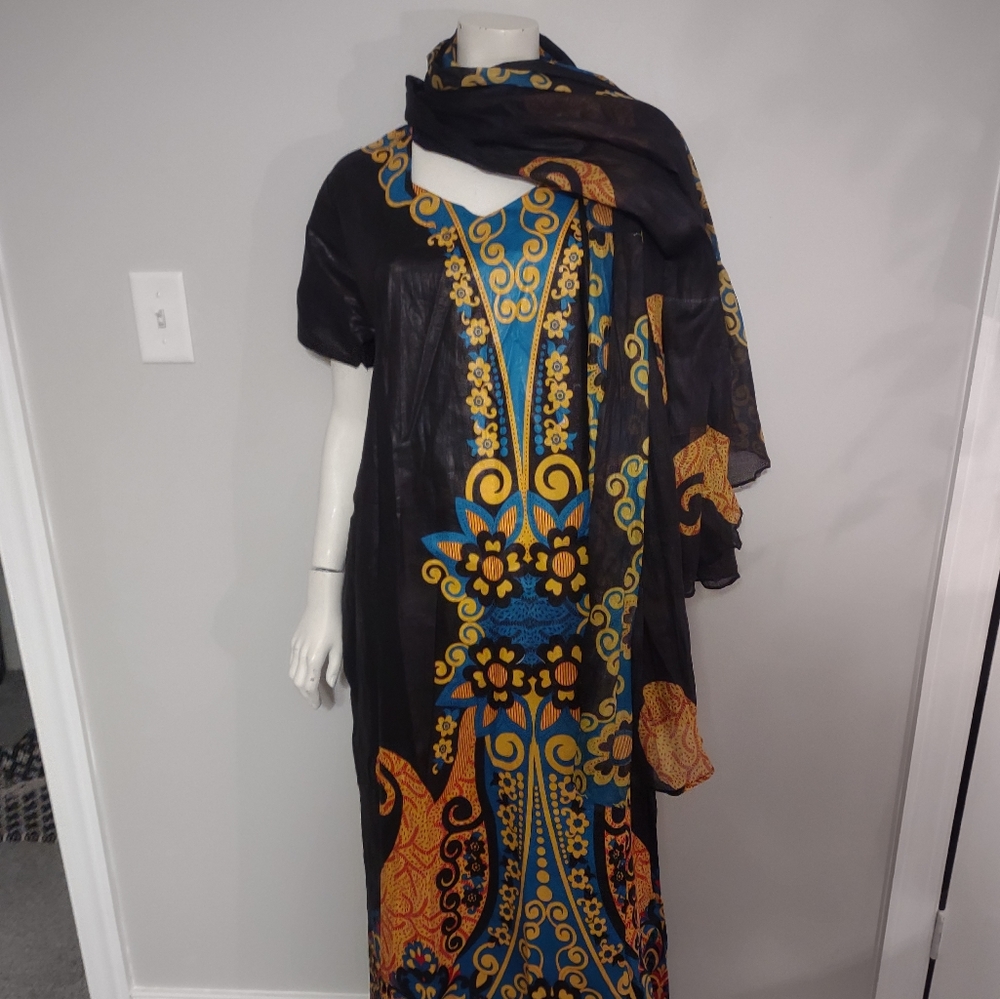 African print dress